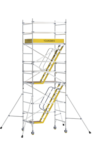 Youngman 5.5 meter stairway aluminium scaffold tower